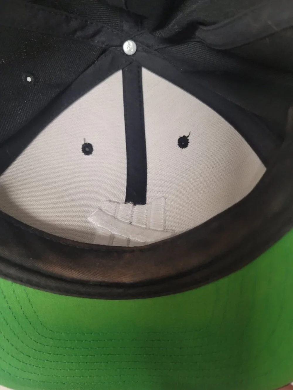 Undefeated Black White Embroidered Logo Snapback OSFA